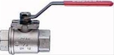 70000102...SERIES 700001 STAINLESS STEEL BALL VALVE, FULL PORT 1/4", 2 WAY, ISO 5211 MOUNTING PAD