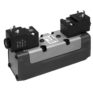 R432006156...CERAM ISO SIZE 2 Solenoid-Operated Air Control Valve - Base Mounted, 5 Port, 2 Position, Double Solenoid, Subplate Not Included, 120VAC, 2.4 Cv FLOW